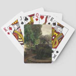 Baraja De Cartas Fuente del León en Roma (por H.A. Brendekilde)
