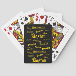 Baraja De Cartas Fuentes Amarillas de Boston