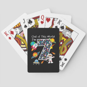 Baraja De Cartas Fuera de este mundo, tengo 7 años en el espacio ex