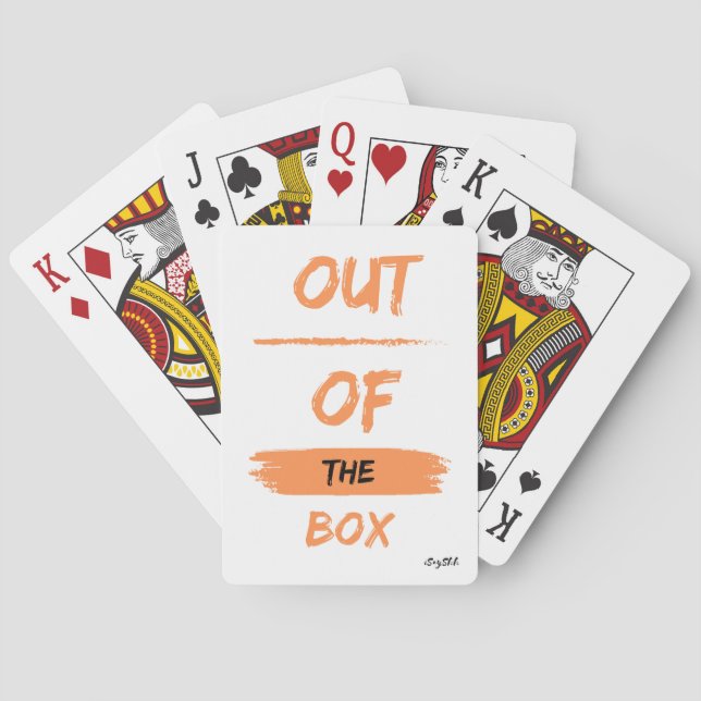 Baraja De Cartas fuera de la caja (Reverso)