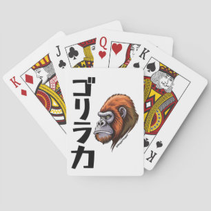 Baraja De Cartas Fuerza gorila de inspiración japonesa
