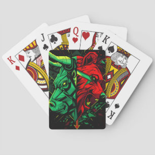 Baraja De Cartas Fuerzas del duelo del oso de toros