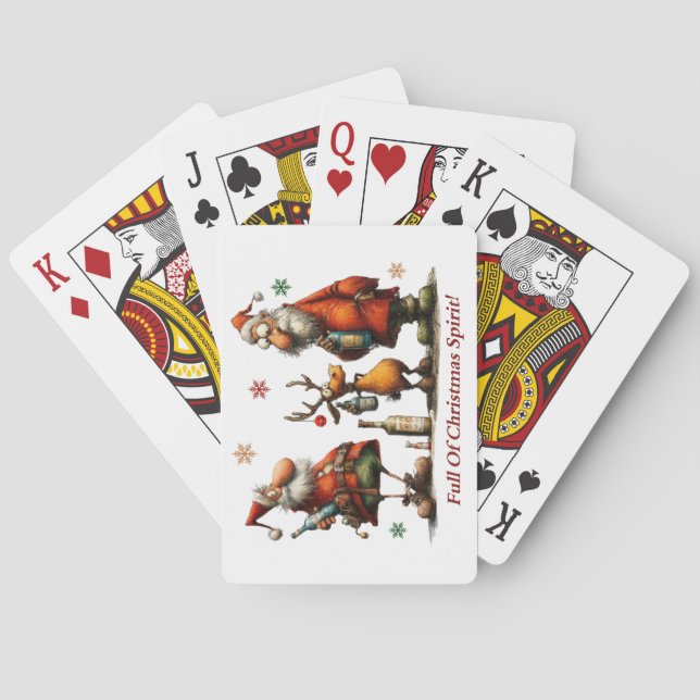 Baraja De Cartas Full Of Christmas Spirit Playing Cards (Reverso)