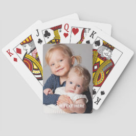 Baraja De Cartas Full Vertical Photo Script Custom Text Poker Cards