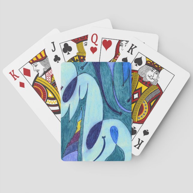 Baraja De Cartas Fumes azules (Reverso)