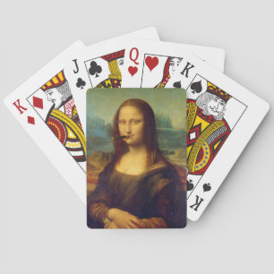 Baraja De Cartas Fun Mona Lisa Art Smoker Cigar