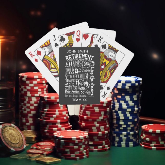 Baraja De Cartas Fun Retirement Playing Cards | Custom Personaliz (Subido por el creador)