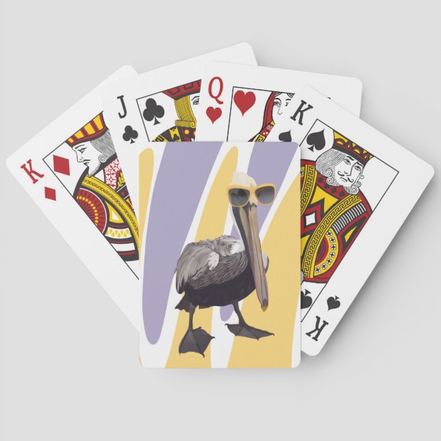 Baraja De Cartas Fun Summer Vibes Pelican Bird (Reverso)
