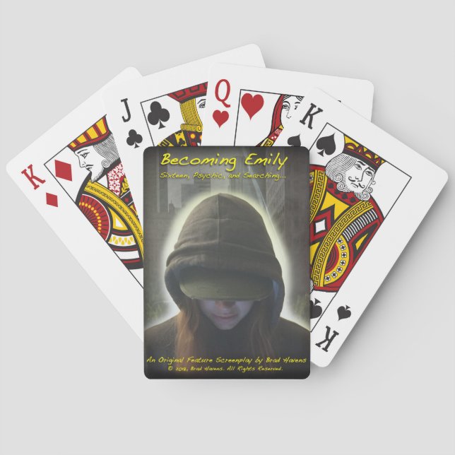 Baraja De Cartas Funcionario se vuelve Emily Poster en (Reverso)