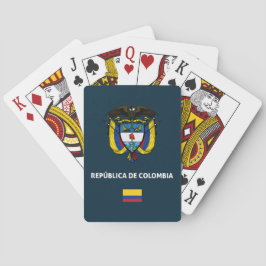 Baraja De Cartas Funda de teléfono pasaporte de Colombia