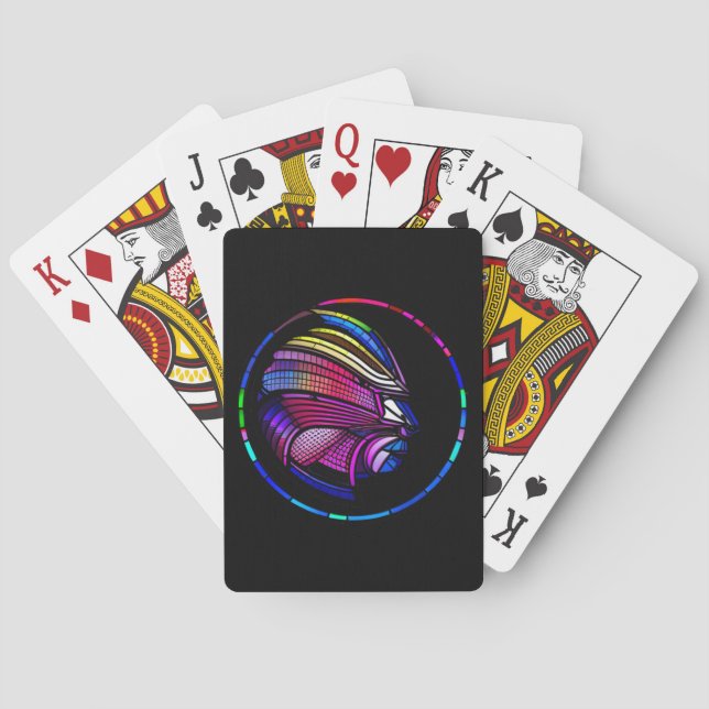 Baraja De Cartas Fundas para iPhone Incipio Vibrantes conejos Cabez (Reverso)