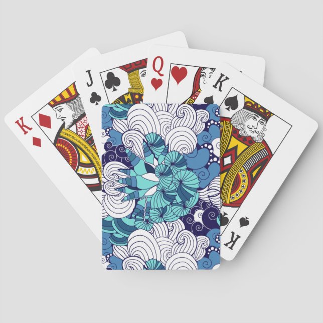 Baraja De Cartas Funky Seashell Pattern (Reverso)