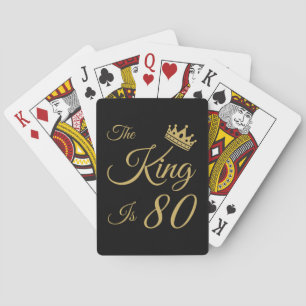 Baraja De Cartas Funny 80 cumpleaños para los hombres