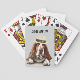 Baraja De Cartas Funny Basset Hound Me Trata En