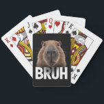 Baraja De Cartas Funny Capybara Bruh<br><div class="desc">Funny Capybara Bruh</div>