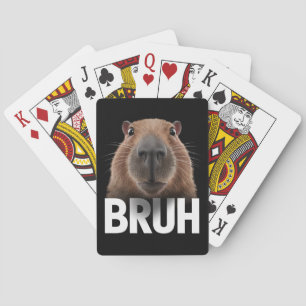 Baraja De Cartas Funny Capybara Bruh