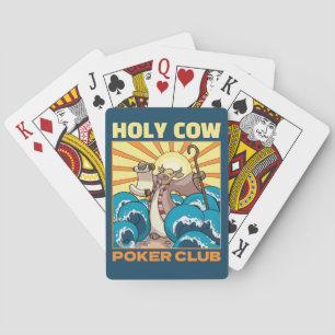 Baraja De Cartas Funny Cow Holy Cow Poker Club Cow Deity Personaliz