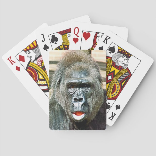 BARAJA DE CARTAS FUNNY CUTE GORILLA (Reverso)