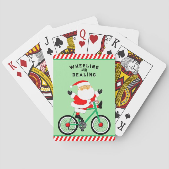 Baraja De Cartas Funny Cyclist Navidades (Reverso)