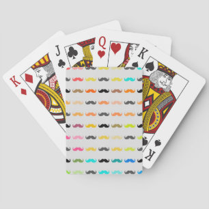 Baraja De Cartas Funny Girly Mustache 2