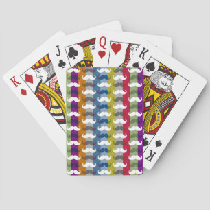 Baraja De Cartas Funny Girly Mustache 5