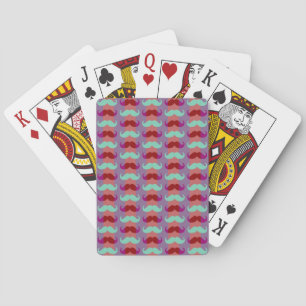 Baraja De Cartas Funny Girly Mustache 6
