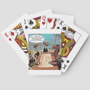 Baraja De Cartas Funny Horse Bank Robber