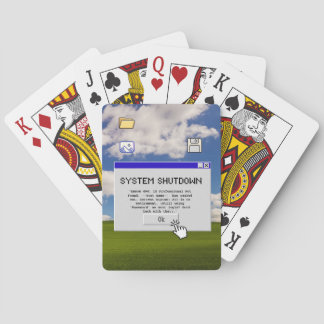 Baraja De Cartas Funny IT Retirement Game Night System Shutdown