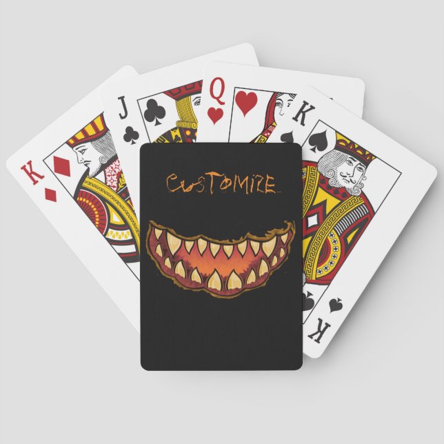 Baraja De Cartas Funny Jack o'lantern Thunder_Cove (Reverso)