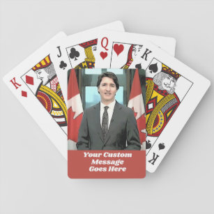 Baraja De Cartas Funny Justin Trudeau Personalizado Message Canada