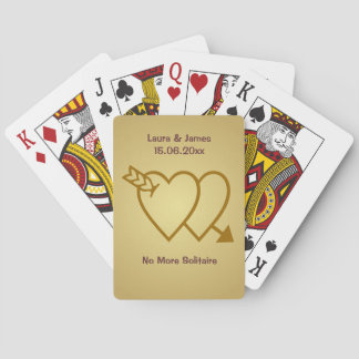 Baraja De Cartas Funny No More Solitaire Boda Hearts Card Deck
