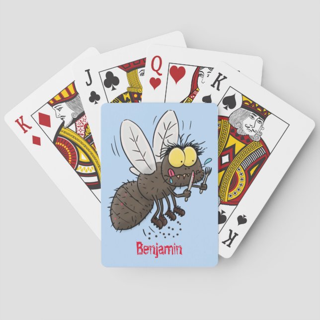 Baraja De Cartas Funny personalizado de insectos de herradura (Reverso)