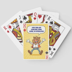 Baraja De Cartas Funny Personalizado - Di Algo Salvaje