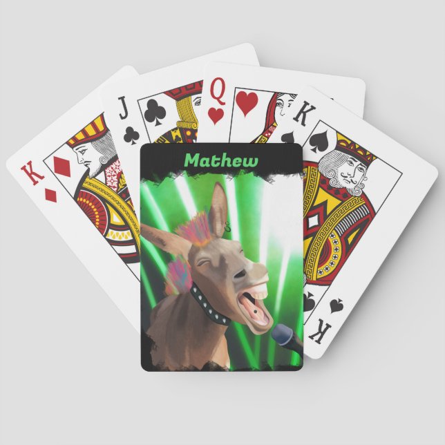 Baraja De Cartas Funny Rockstar Donkey (Reverso)