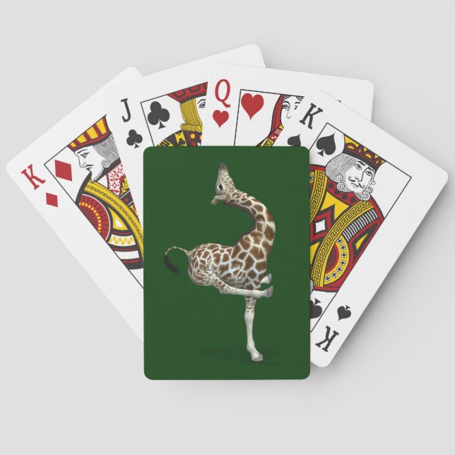 Baraja De Cartas Funny Sporty Giraffe (Reverso)