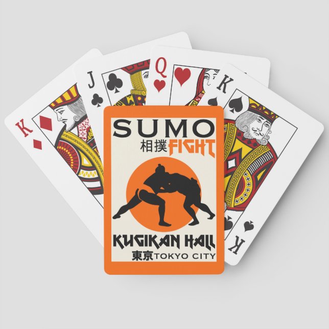 Baraja De Cartas Funny Sumo Wrestler (Reverso)