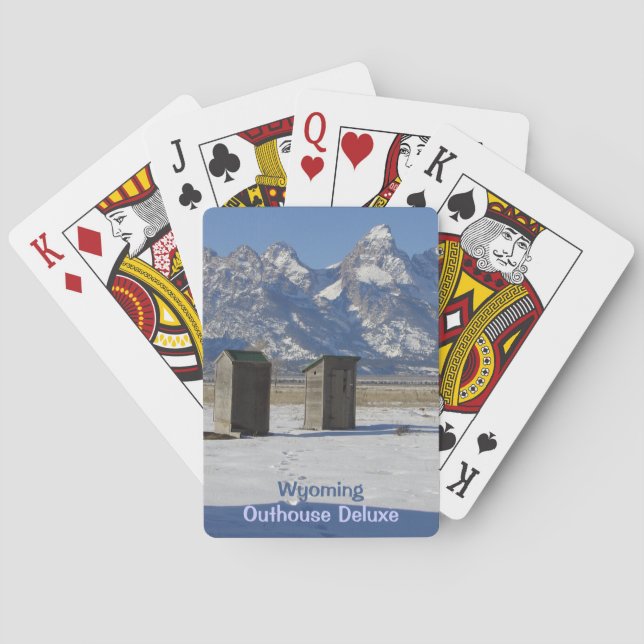 Baraja De Cartas Funny Wyoming Outhouse Deluxe (Reverso)