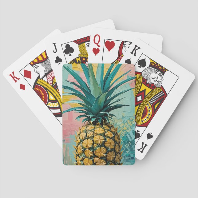 Baraja De Cartas Fusión de piña (Reverso)