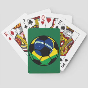 Baraja De Cartas Fútbol de bandera brasileño