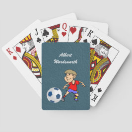 Baraja De Cartas Fútbol - Imagen de jugador y balón - Personalizar