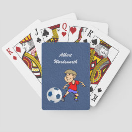Baraja De Cartas Fútbol - Imagen del jugador y balón - Personalizar