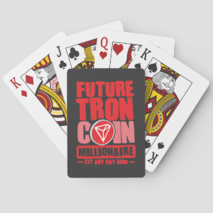 Baraja De Cartas Futura moneda de TRON Millionaire