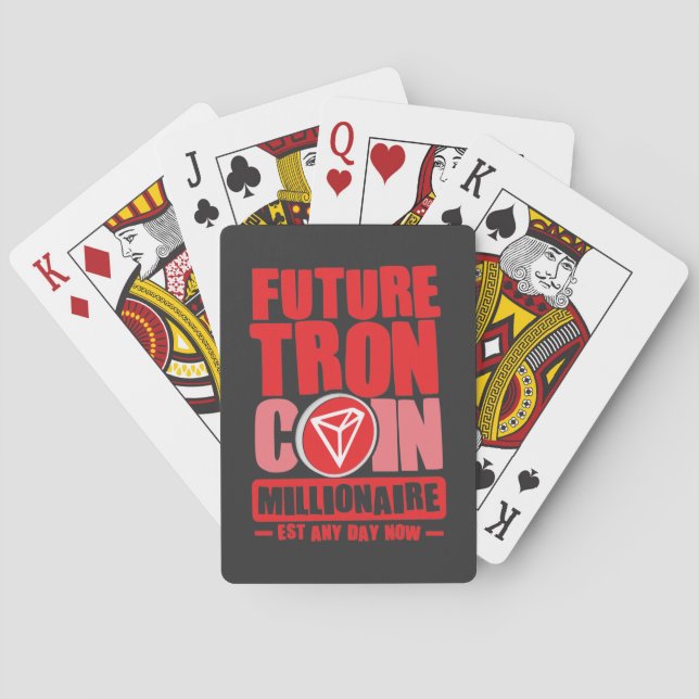Baraja De Cartas Futura moneda de TRON Millionaire (Reverso)