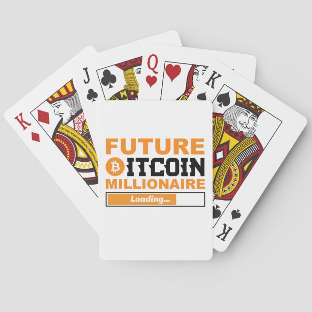 Baraja De Cartas Future Millionaire Bitcoin Humor Cryptocurrency  (Reverso)