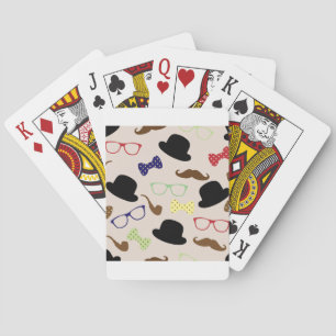 Baraja De Cartas Gafas, Gorras y bigote