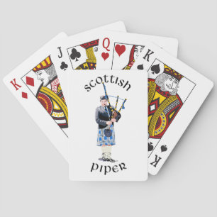 Baraja De Cartas Gaitero escocés - Cuadro azul