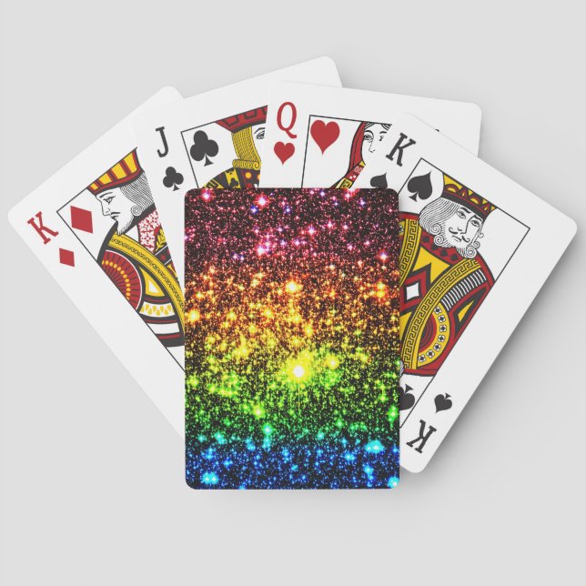 Baraja De Cartas Galaxia arco iris (Reverso)