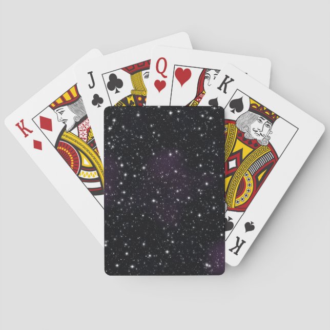 Baraja De Cartas Galaxia de Estrellas Espaciales Nebulosa (Reverso)