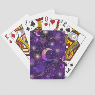 Baraja De Cartas Galaxia mística púrpura