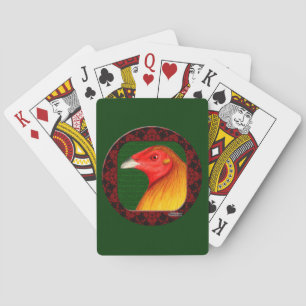 Baraja De Cartas Gallero Enmarcado